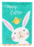 Happy Easter Rabbit House Flag 28x40 Porch Sleeve Pole Decorative Outside Yard Banner Artwork Wall Hanging, Polyester