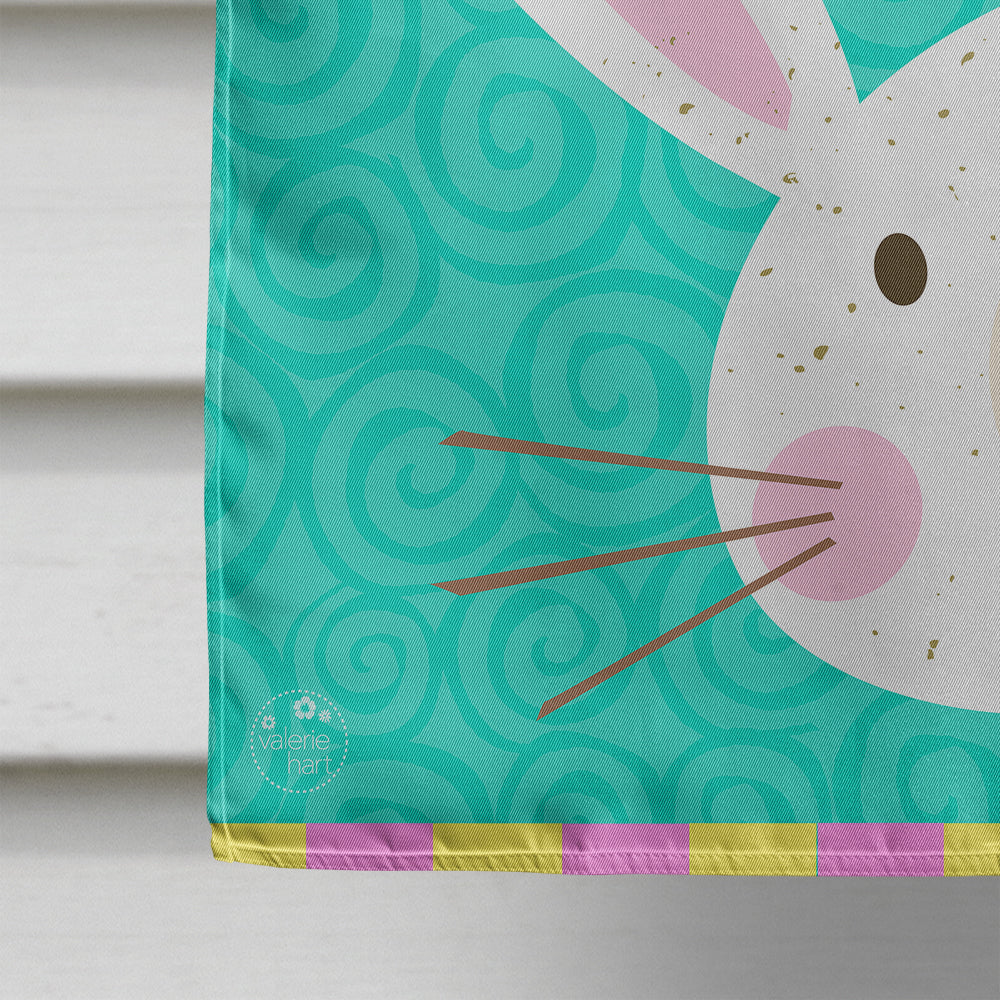 Happy Easter Rabbit House Flag 28x40 Porch Sleeve Pole Decorative Outside Yard Banner Artwork Wall Hanging, Polyester