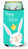Happy Easter Rabbit Tall Boy Hugger Can Cooler Sleeve Machine Washable Drink Collapsible Insulator Beverage Insulated Holder