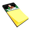 Santa Claus Christmas Watercolor Sticky Note Holder Refillable Dispenser Desk Accessory 3x3 Pad Gift
