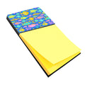 Little Colorful Fishes Watercolor Sticky Note Holder Refillable Dispenser Desk Accessory 3x3 Pad Gift