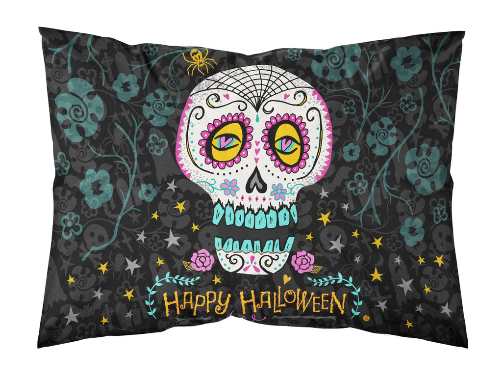 Happy Halloween Day of the Dead Standard Pillowcase Lightweight Super Soft Easy Care Decorative Artwork Pillowcase, Standard