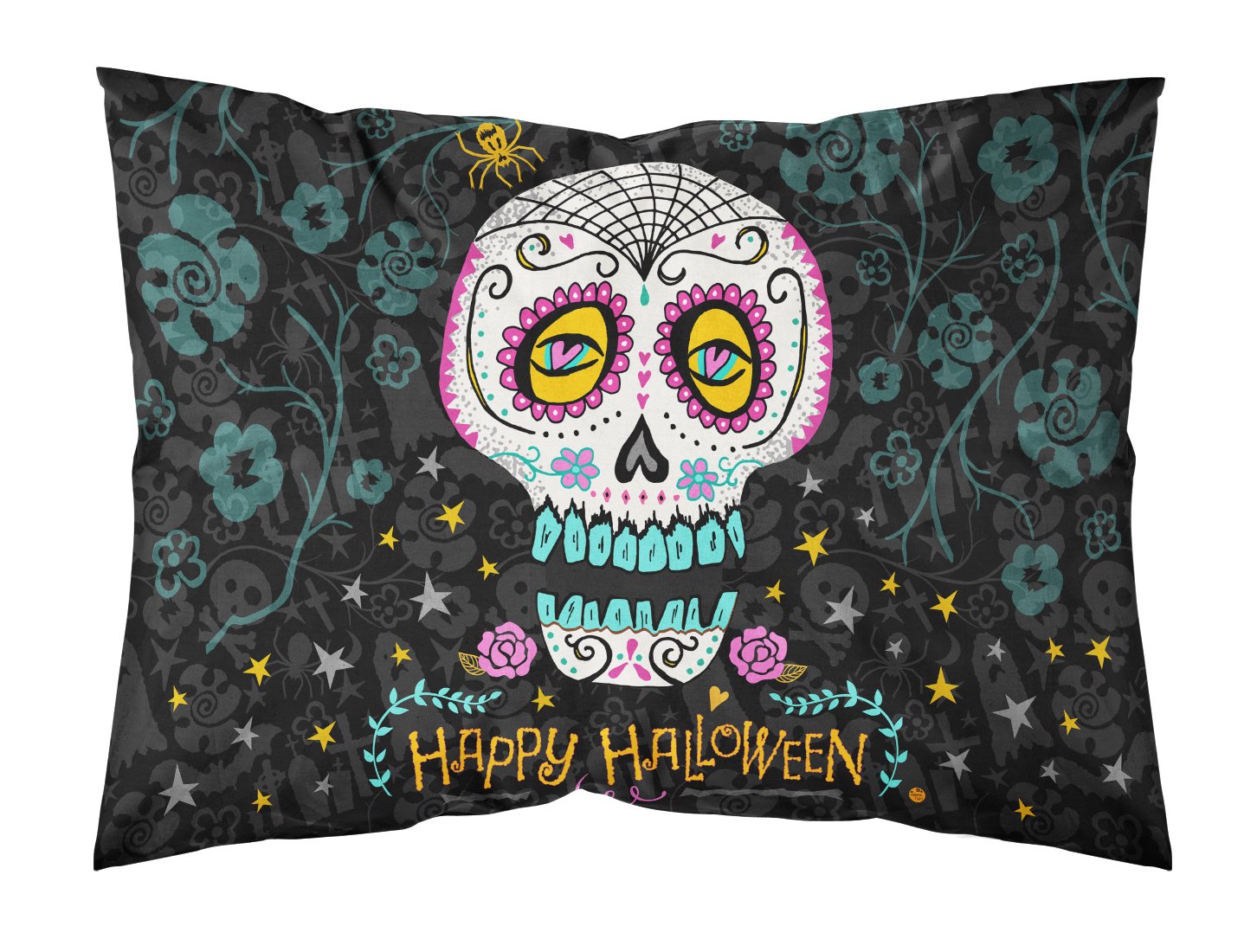 Happy Halloween Day of the Dead Standard Pillowcase Lightweight Super Soft Easy Care Decorative Artwork Pillowcase, Standard