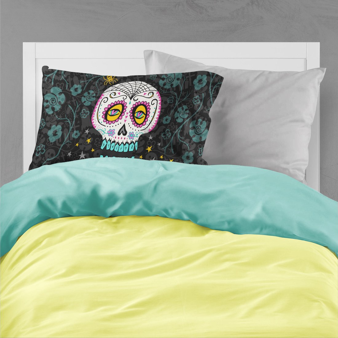 Happy Halloween Day of the Dead Standard Pillowcase Lightweight Super Soft Easy Care Decorative Artwork Pillowcase, Standard