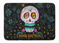 Happy Halloween Day of the Dead Memory Foam Kitchen Mat Machine Washable Anti-Fatigue Cushion Comfort Bath or Kitchen Rug
