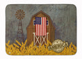Patriotic Barn Land of America Memory Foam Kitchen Mat Machine Washable Anti-Fatigue Cushion Comfort Bath or Kitchen Rug