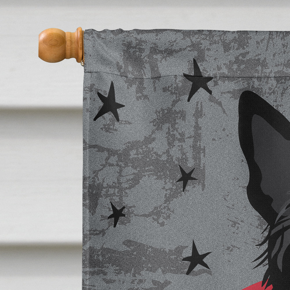 Halloween Vampire Scottie House Flag 28x40 Porch Sleeve Pole Decorative Outside Yard Banner Artwork Wall Hanging, Polyester
