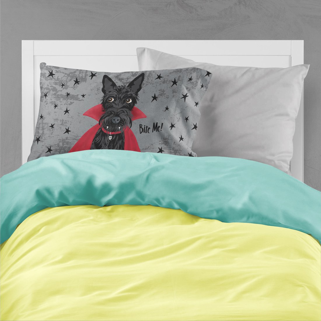 Halloween Vampire Scottie Standard Pillowcase Lightweight Super Soft Easy Care Decorative Artwork Pillowcase, Standard