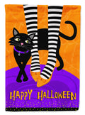 Halloween Witches Feet House Flag 28x40 Porch Sleeve Pole Decorative Outside Yard Banner Artwork Wall Hanging, Polyester