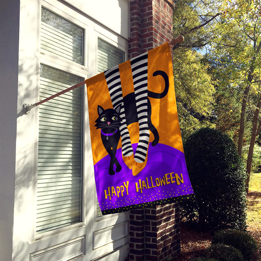 Halloween Witches Feet House Flag 28x40 Porch Sleeve Pole Decorative Outside Yard Banner Artwork Wall Hanging, Polyester