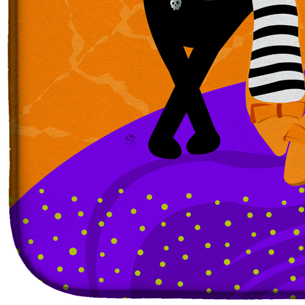 Halloween Witches Feet Dish Drying Mat Absorbent Dish Drying Mat Pad for Kitchen Counter Dish Drainer Mat for Countertop, 14 x 21", Multicolor