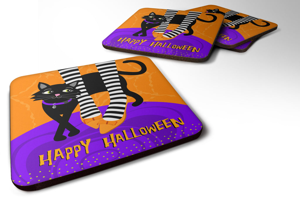 Halloween Witches Feet Foam Coasters Set of 4 Cup Coasters for Indoor Outdoor, Tabletop Protection, Anti Slip, Mouse pad Material