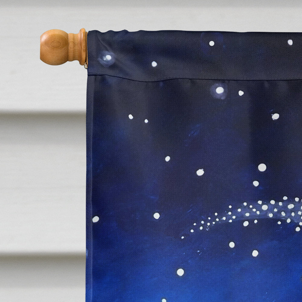 Peace on Earth House Flag 28x40 Porch Sleeve Pole Decorative Outside Yard Banner Artwork Wall Hanging, Polyester