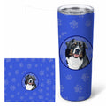 Australian Shepherd Black Tricolor #1  Stainless Steel Skinny Tumbler 20 oz Vacuum Double Walled Reusable Insulated Travel Cup