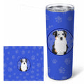 Australian Shepherd Blue Merle #1  Stainless Steel Skinny Tumbler 20 oz Vacuum Double Walled Reusable Insulated Travel Cup