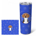 Beagle Tricolor #1  Stainless Steel Skinny Tumbler 20 oz Vacuum Double Walled Reusable Insulated Travel Cup