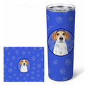 Beagle Tricolor #2  Stainless Steel Skinny Tumbler 20 oz Vacuum Double Walled Reusable Insulated Travel Cup
