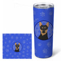 Chihuahua Black and Tan #1  Stainless Steel Skinny Tumbler 20 oz Vacuum Double Walled Reusable Insulated Travel Cup