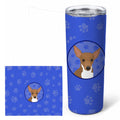 Chihuahua Chocolate and White #1  Stainless Steel Skinny Tumbler 20 oz Vacuum Double Walled Reusable Insulated Travel Cup