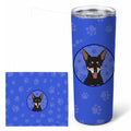 Chihuahua Tricolor #1  Stainless Steel Skinny Tumbler 20 oz Vacuum Double Walled Reusable Insulated Travel Cup