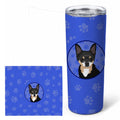 Chihuahua Tricolor #2  Stainless Steel Skinny Tumbler 20 oz Vacuum Double Walled Reusable Insulated Travel Cup