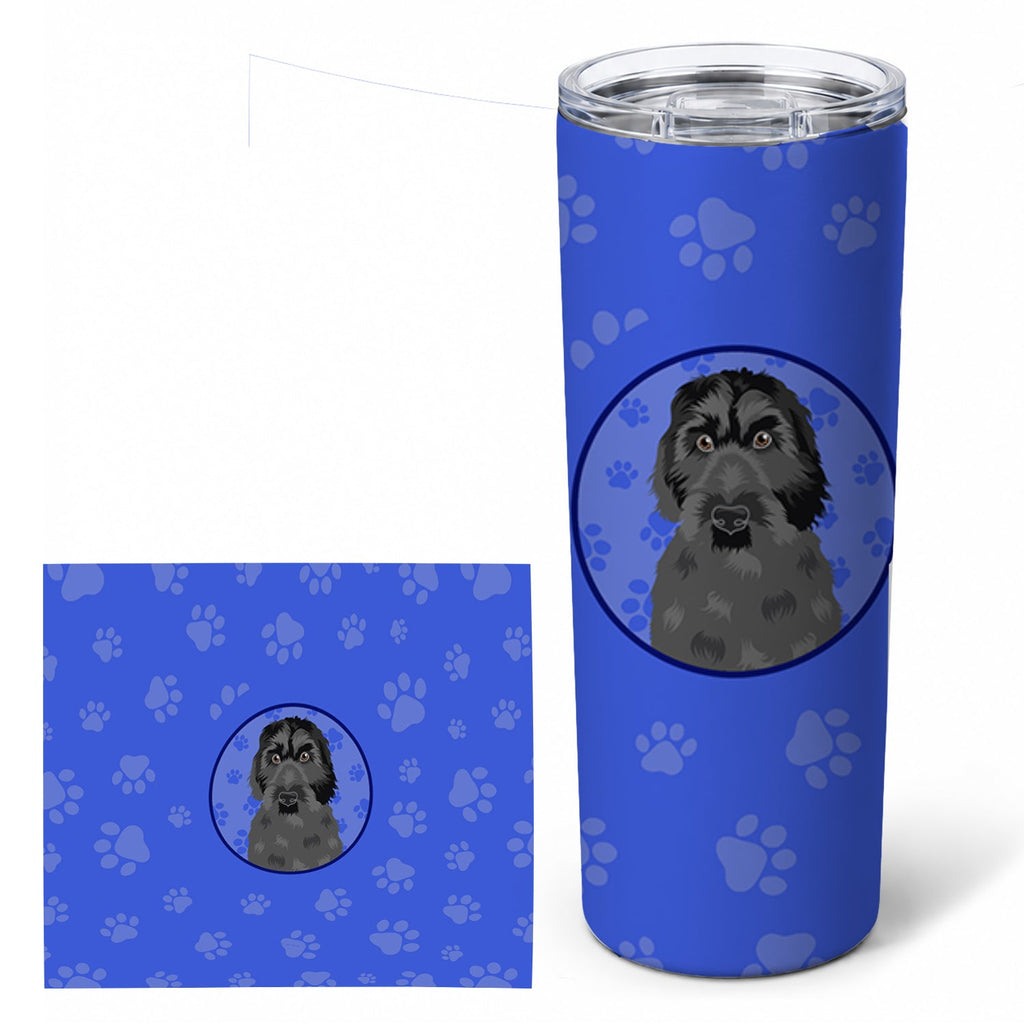 Doodle Black #3  Stainless Steel Skinny Tumbler 20 oz Vacuum Double Walled Reusable Insulated Travel Cup