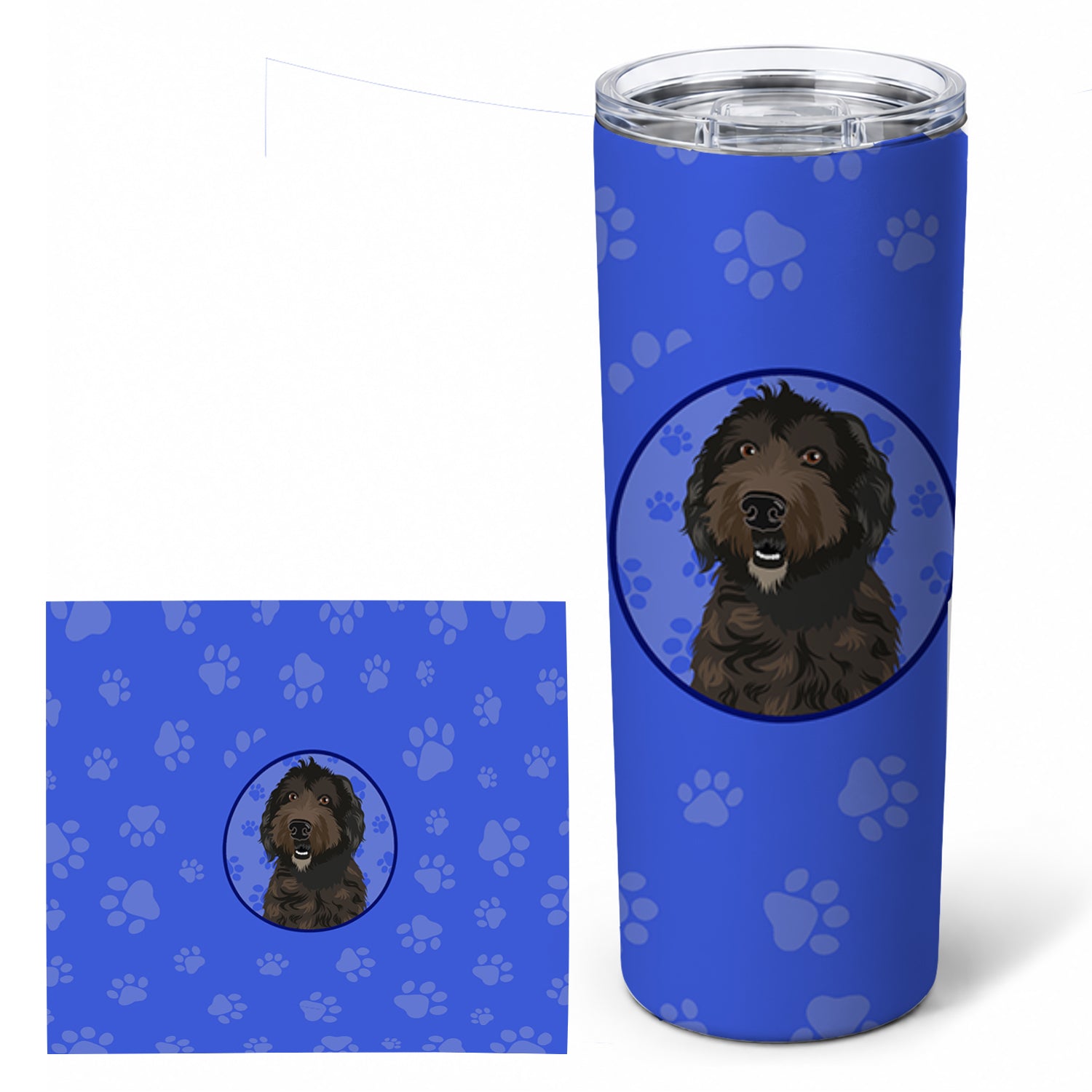 Doodle Chocolate #1  Stainless Steel Skinny Tumbler 20 oz Vacuum Double Walled Reusable Insulated Travel Cup