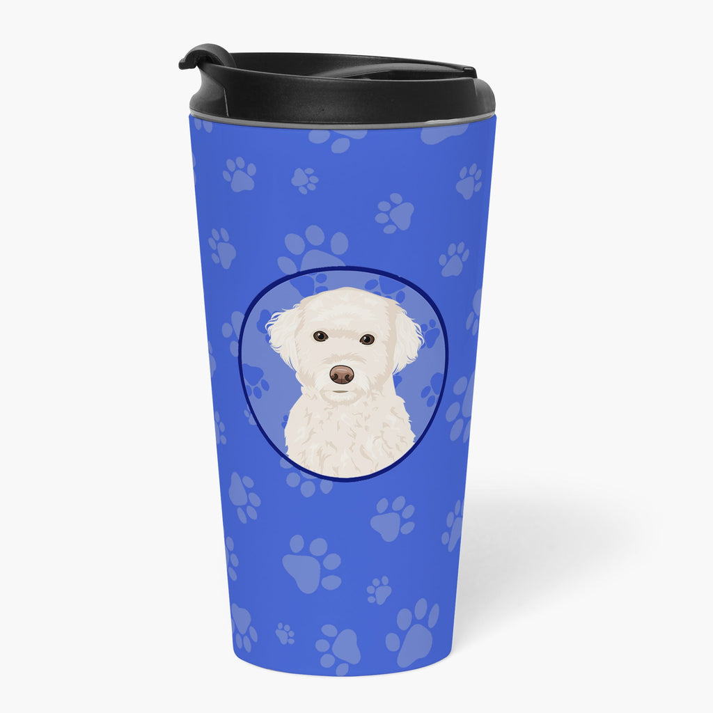 Doodle Cream #2  Stainless Steel 16 oz  Tumbler Blue Insulated Tumbler with Lid, Cute Travel Cup for Coffee, Cocktails, Gift Men, Dad, Women, Mother