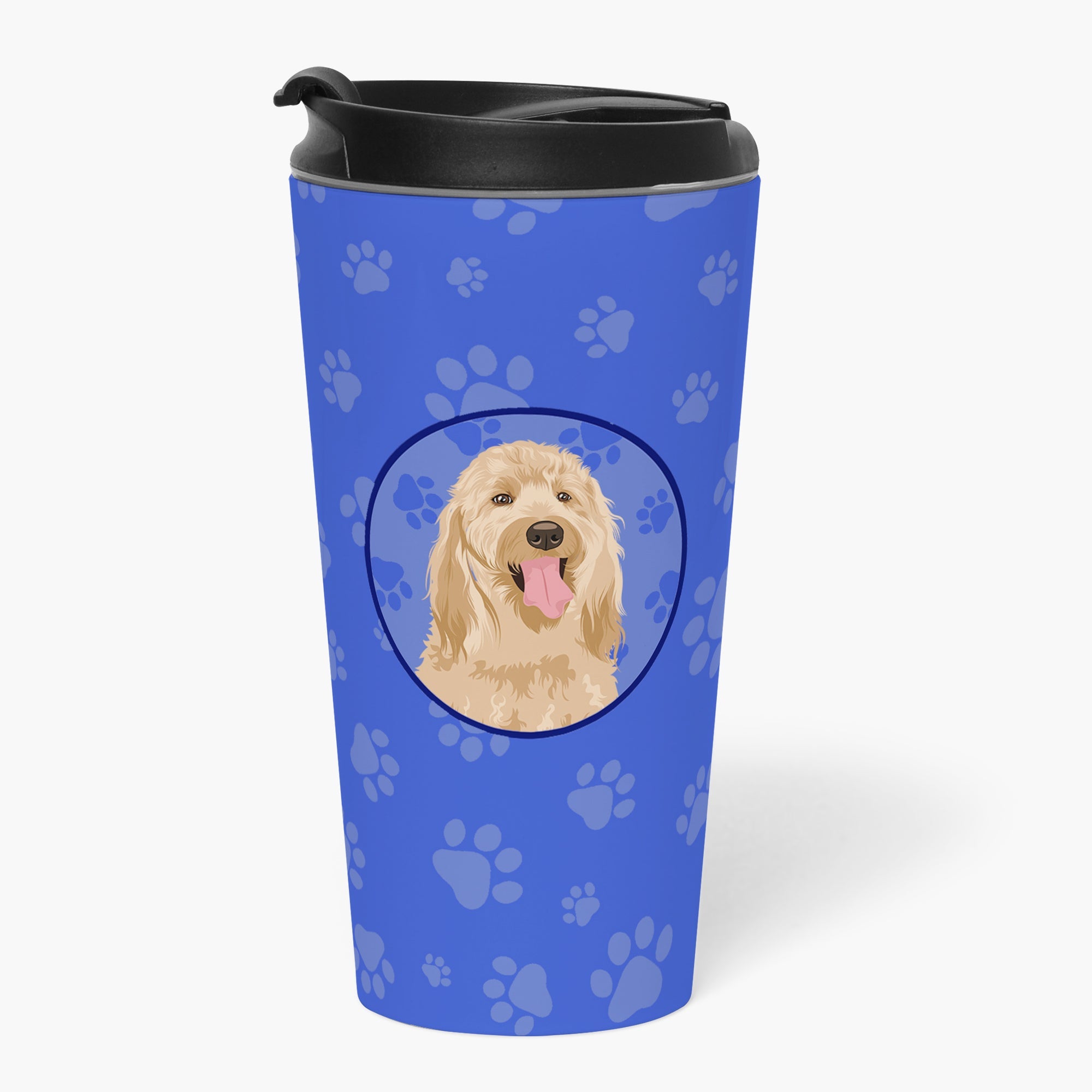 Doodle Fawn #3  Stainless Steel 16 oz  Tumbler Blue Insulated Tumbler with Lid, Cute Travel Cup for Coffee, Cocktails, Gift Men, Dad, Women, Mother
