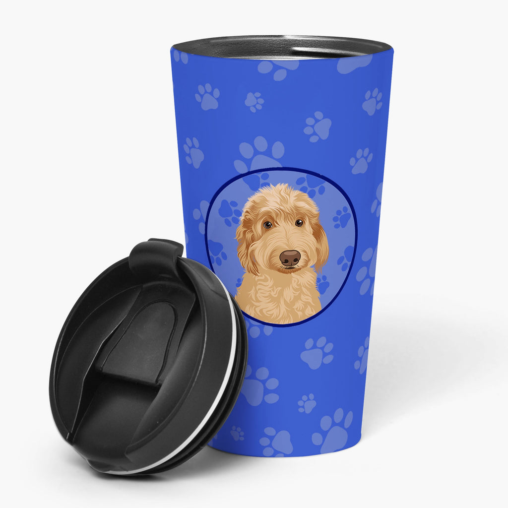 Doodle Liver #1  Stainless Steel 16 oz  Tumbler Blue Insulated Tumbler with Lid, Cute Travel Cup for Coffee, Cocktails, Gift Men, Dad, Women, Mother