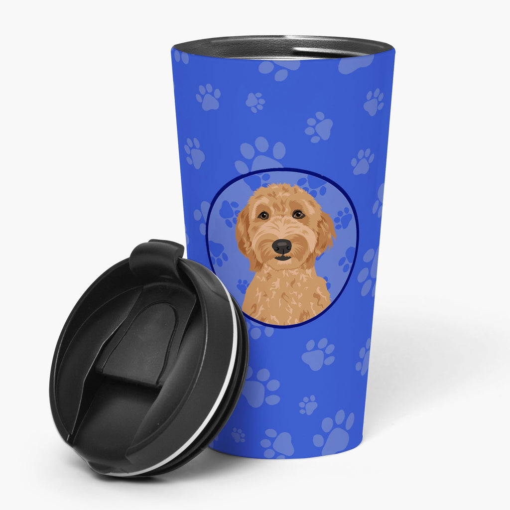 Doodle Liver #3  Stainless Steel 16 oz  Tumbler Blue Insulated Tumbler with Lid, Cute Travel Cup for Coffee, Cocktails, Gift Men, Dad, Women, Mother