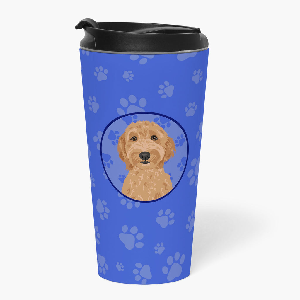 Doodle Liver #3  Stainless Steel 16 oz  Tumbler Blue Insulated Tumbler with Lid, Cute Travel Cup for Coffee, Cocktails, Gift Men, Dad, Women, Mother