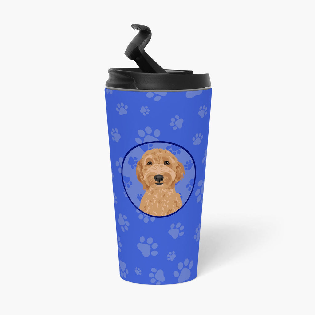 Doodle Liver #3  Stainless Steel 16 oz  Tumbler Blue Insulated Tumbler with Lid, Cute Travel Cup for Coffee, Cocktails, Gift Men, Dad, Women, Mother