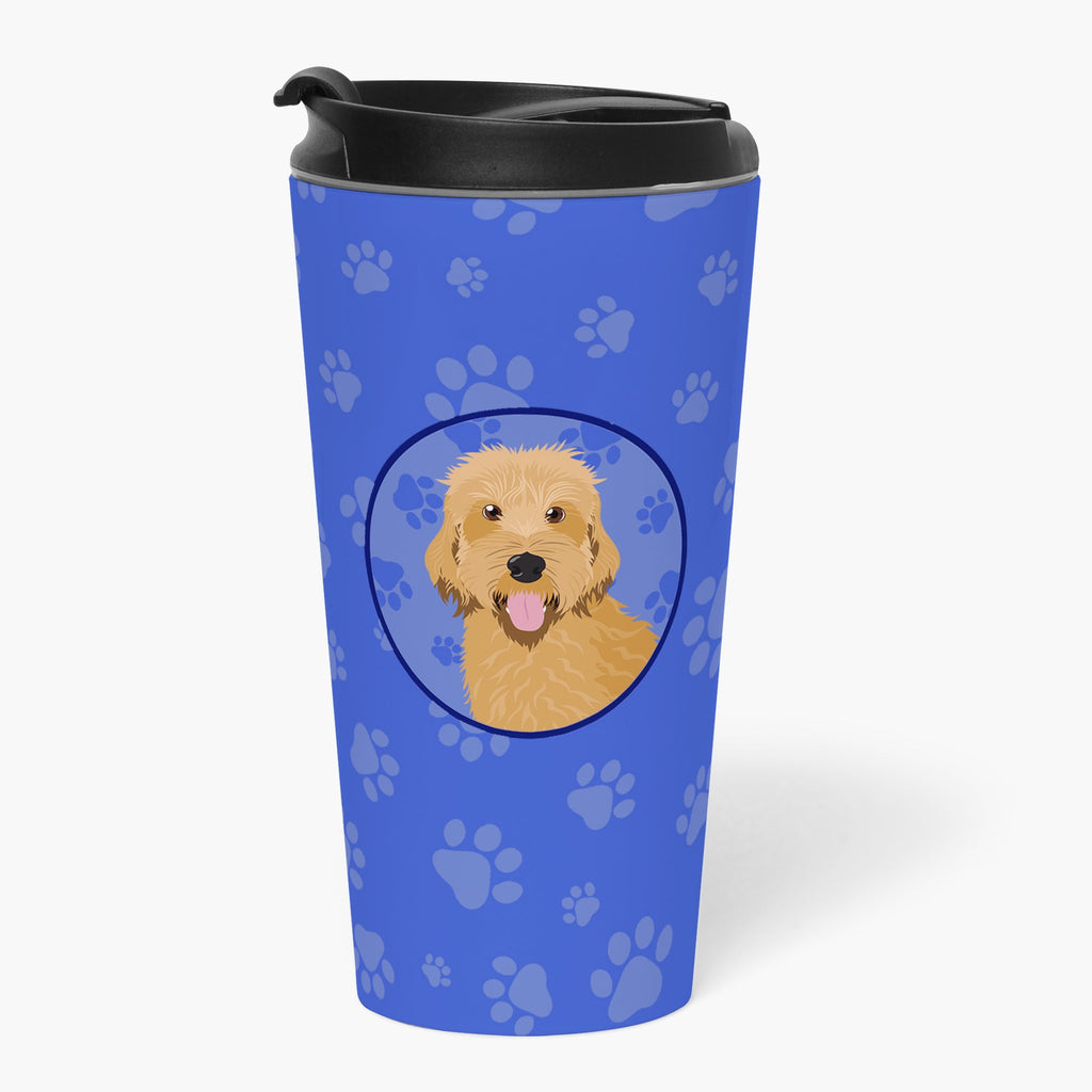 Doodle Liver #4  Stainless Steel 16 oz  Tumbler Blue Insulated Tumbler with Lid, Cute Travel Cup for Coffee, Cocktails, Gift Men, Dad, Women, Mother