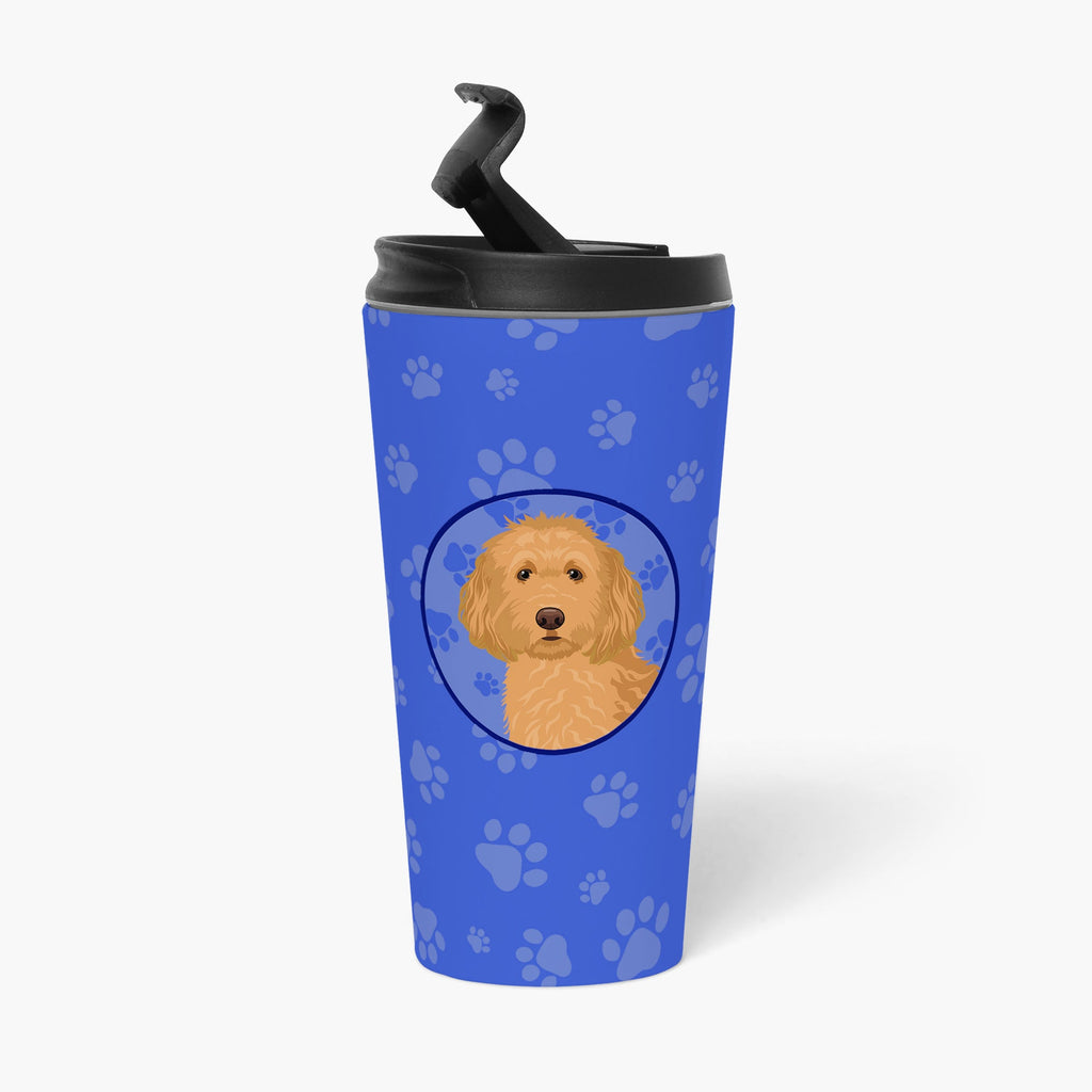 Doodle Red #1  Stainless Steel 16 oz  Tumbler Blue Insulated Tumbler with Lid, Cute Travel Cup for Coffee, Cocktails, Gift Men, Dad, Women, Mother