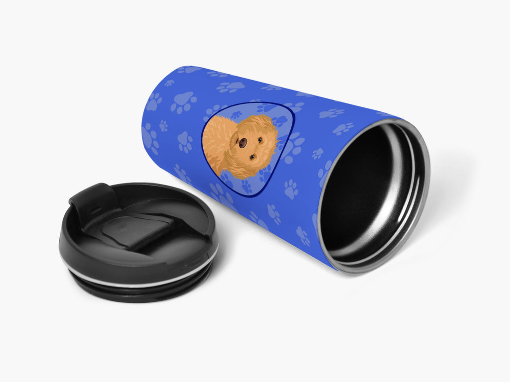 Doodle Red #1  Stainless Steel 16 oz  Tumbler Blue Insulated Tumbler with Lid, Cute Travel Cup for Coffee, Cocktails, Gift Men, Dad, Women, Mother