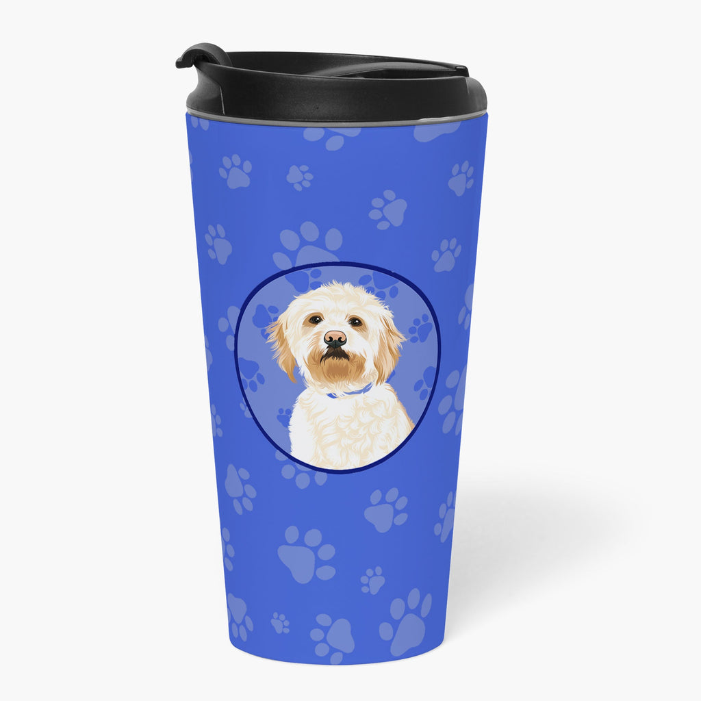 Doodle Red #2  Stainless Steel 16 oz  Tumbler Blue Insulated Tumbler with Lid, Cute Travel Cup for Coffee, Cocktails, Gift Men, Dad, Women, Mother