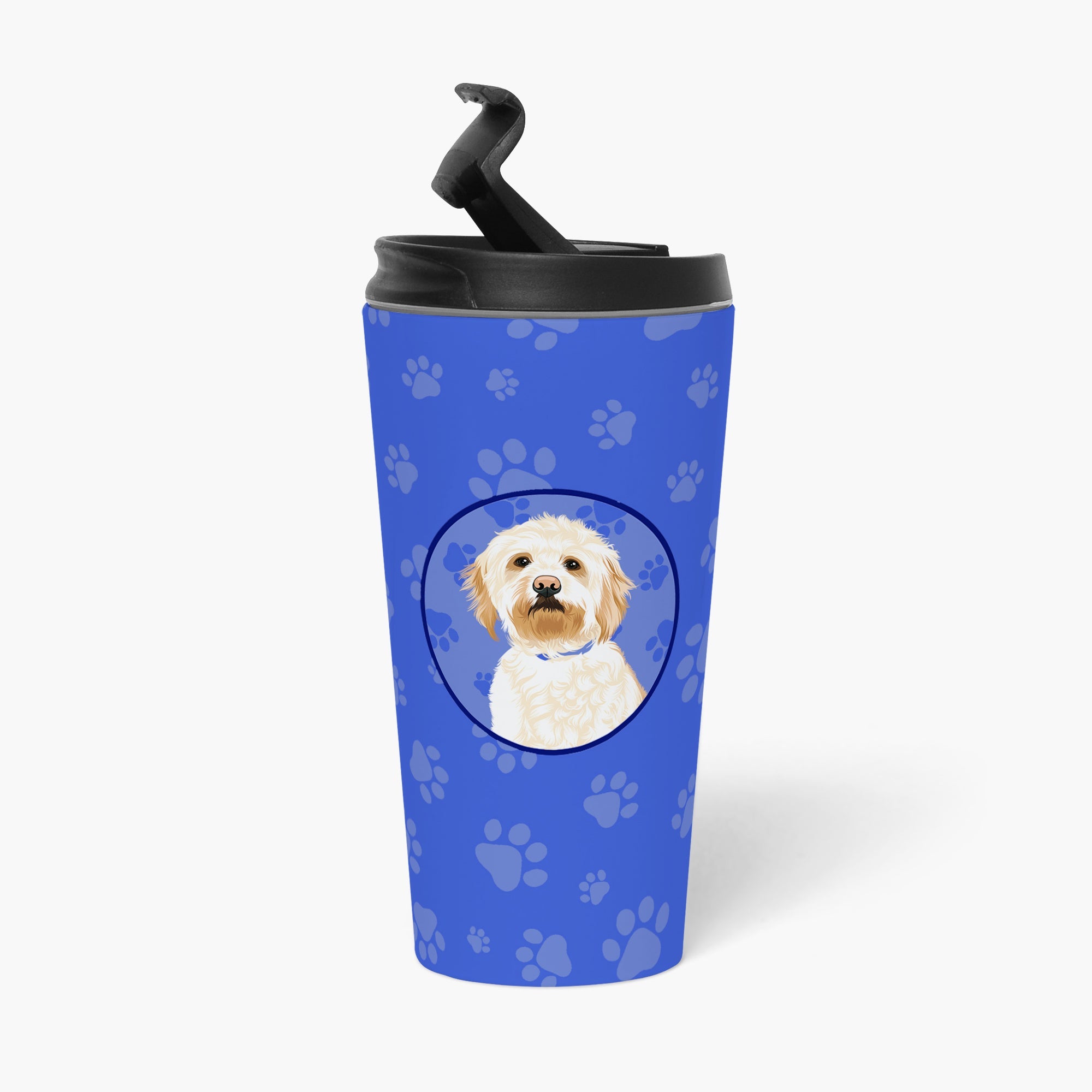 Doodle Red #2  Stainless Steel 16 oz  Tumbler Blue Insulated Tumbler with Lid, Cute Travel Cup for Coffee, Cocktails, Gift Men, Dad, Women, Mother