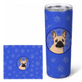 French Bulldog Fawn #1  Stainless Steel Skinny Tumbler 20 oz Vacuum Double Walled Reusable Insulated Travel Cup