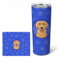 Golden Retriever Gold #2  Stainless Steel Skinny Tumbler 20 oz Vacuum Double Walled Reusable Insulated Travel Cup