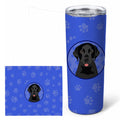 Labrador Retriever Black #3  Stainless Steel Skinny Tumbler 20 oz Vacuum Double Walled Reusable Insulated Travel Cup