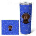 Labrador Retriever Chocolate #2  Stainless Steel Skinny Tumbler 20 oz Vacuum Double Walled Reusable Insulated Travel Cup