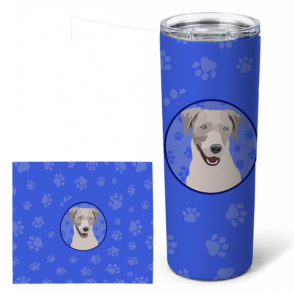 Labrador Retriever Gray  Stainless Steel Skinny Tumbler 20 oz Vacuum Double Walled Reusable Insulated Travel Cup