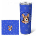 Pembroke Welsh Corgi Sable and White  Stainless Steel Skinny Tumbler 20 oz Vacuum Double Walled Reusable Insulated Travel Cup