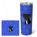 Pit Bull Black #1  Stainless Steel Skinny Tumbler 20 oz Vacuum Double Walled Reusable Insulated Travel Cup