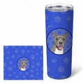 Pit Bull Blue #1  Stainless Steel Skinny Tumbler 20 oz Vacuum Double Walled Reusable Insulated Travel Cup