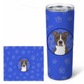 Pit Bull Blue #6  Stainless Steel Skinny Tumbler 20 oz Vacuum Double Walled Reusable Insulated Travel Cup