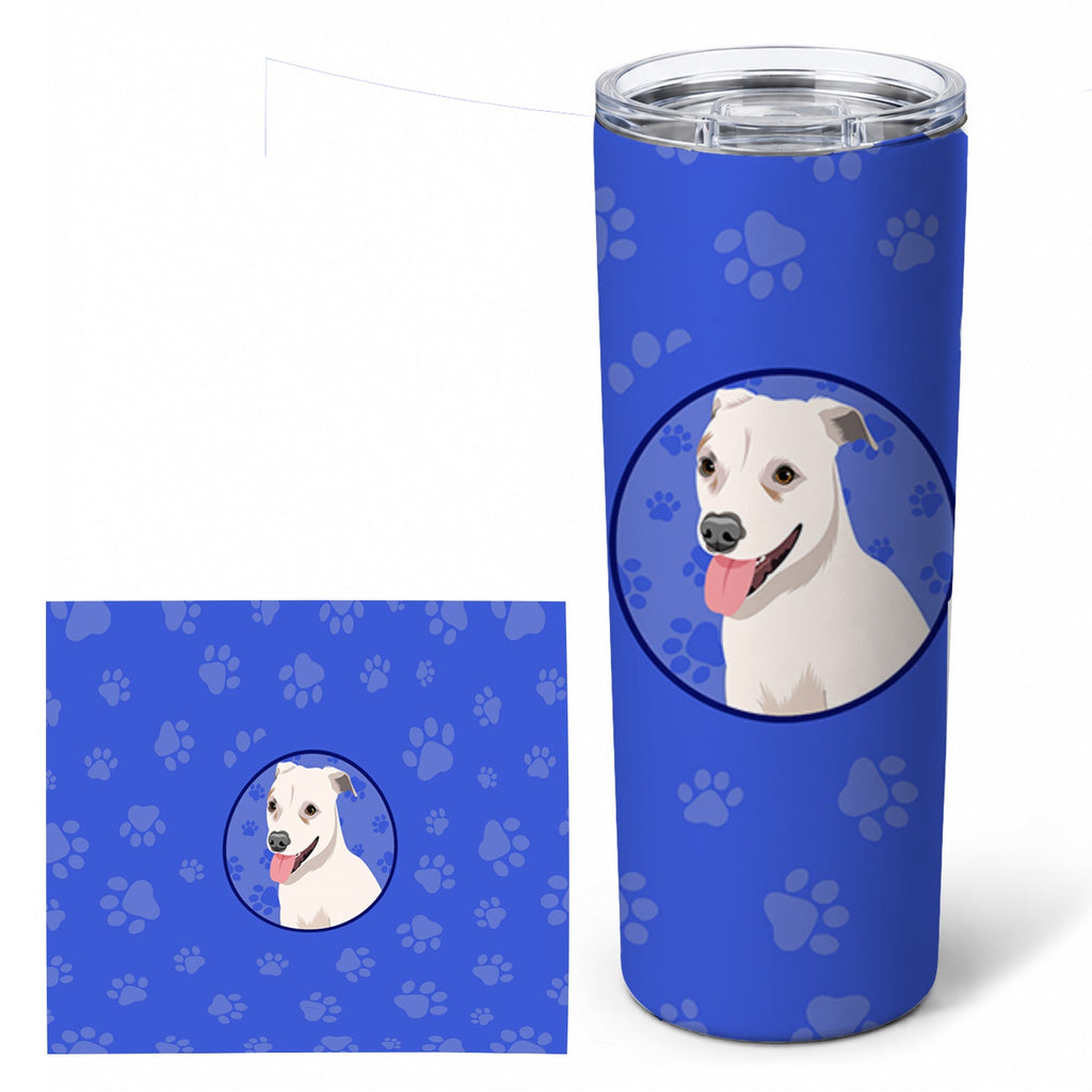 Pit Bull Puppy  Stainless Steel Skinny Tumbler 20 oz Vacuum Double Walled Reusable Insulated Travel Cup