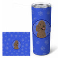 Poodle Standard Brown  Stainless Steel Skinny Tumbler 20 oz Vacuum Double Walled Reusable Insulated Travel Cup