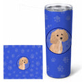 Poodle Toy Apricot #1  Stainless Steel Skinny Tumbler 20 oz Vacuum Double Walled Reusable Insulated Travel Cup